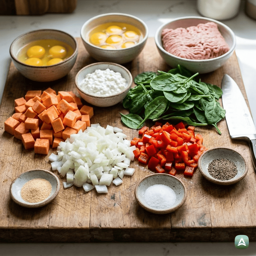 SI_Recipes_JajčnaZloženkaSSladkimKrompirjemInŠpinačo_3