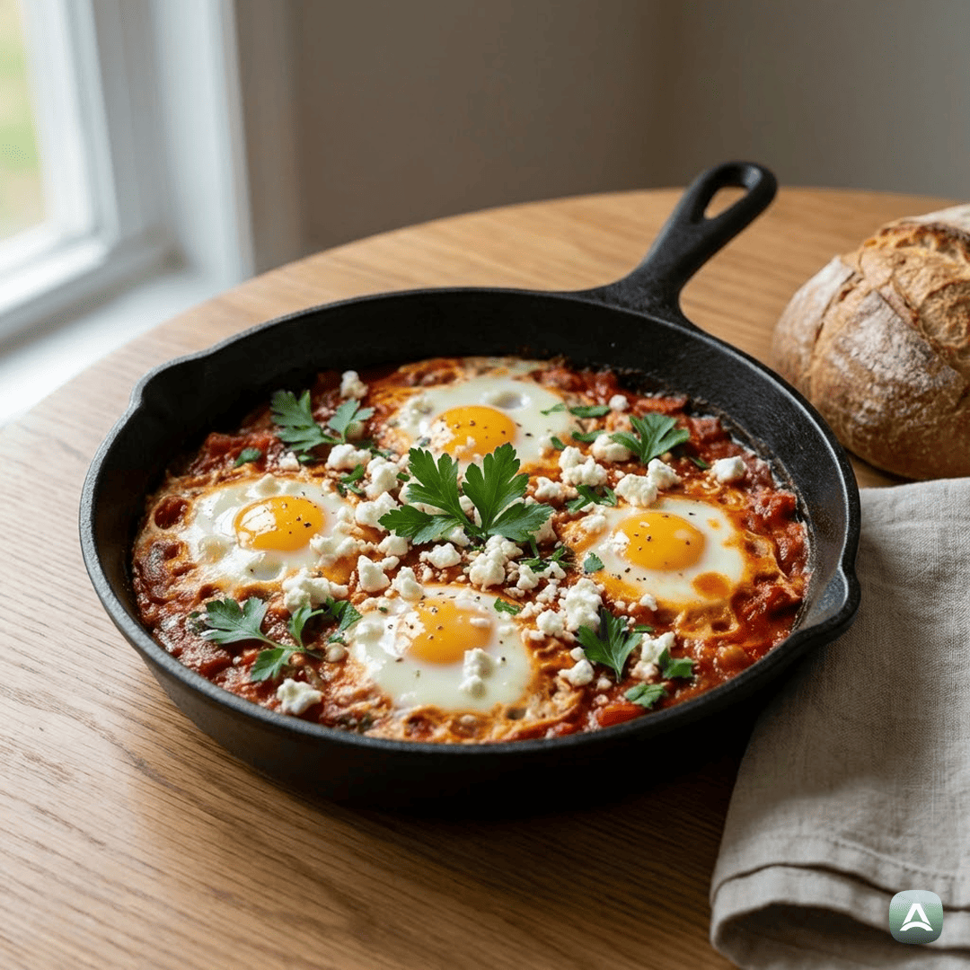 SI_Recipes_TradicionalnaŠakšukaSFetoInSvežimiZelišči_1