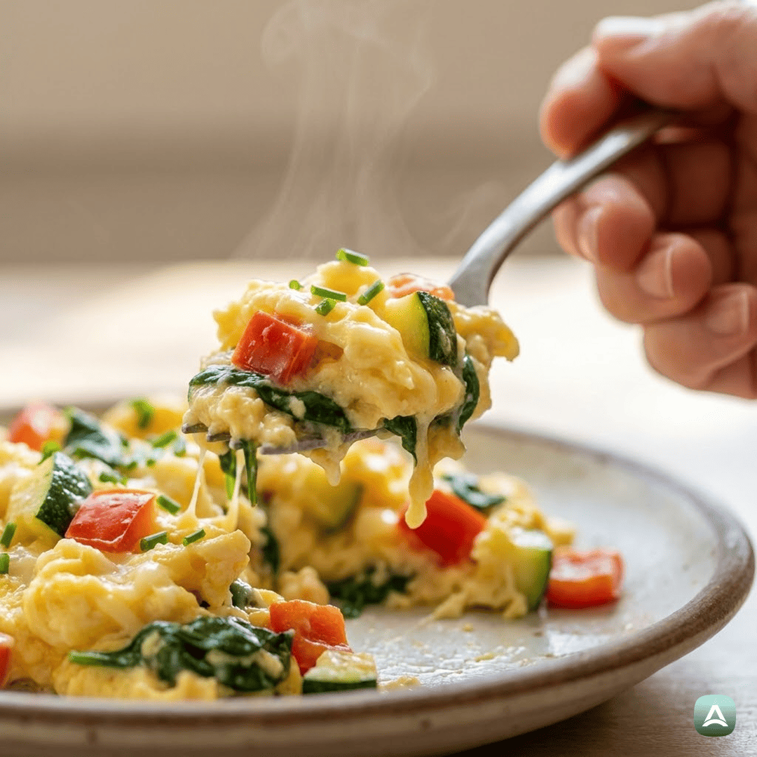 SI_Recipes_KremnaUmešanaJajcaSPisanoZelenjavo_2