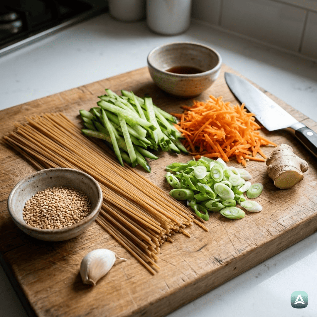 SI_Recipes_KremniPolnozrnatiRezanciSSezamovimPrelivomInHrustljavoZelenjavo_3