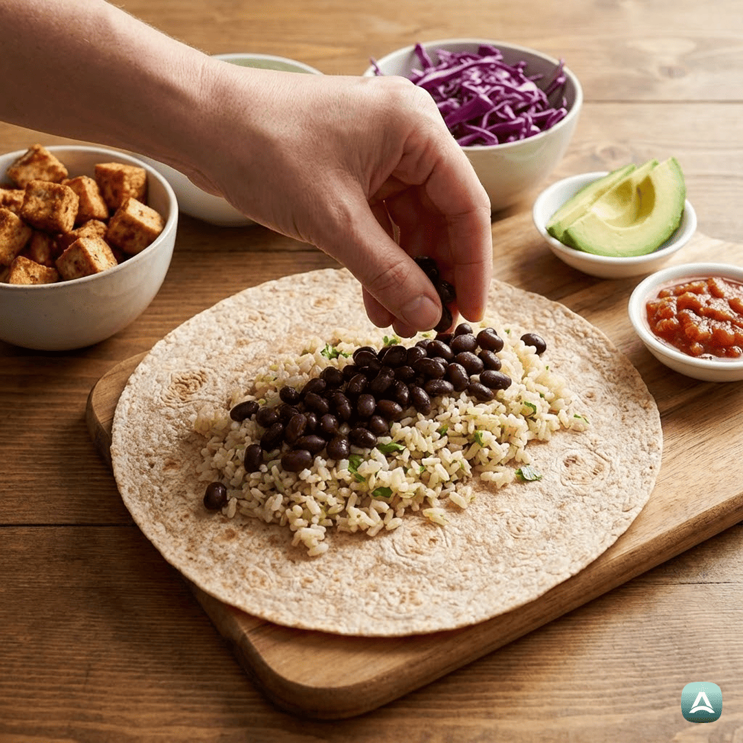 SI_Recipes_HrustljavBurritoSPečenimTofujem,ČrnimFižolomInLimetinimRižem_5