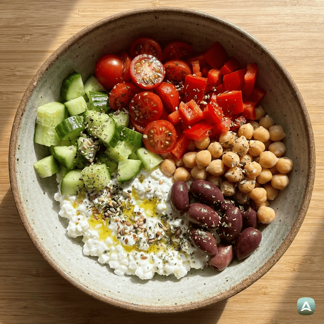 SI_Recipes_SredozemskaSkledaSSkuto,HrustljavoZelenjavoInČičeriko_1
