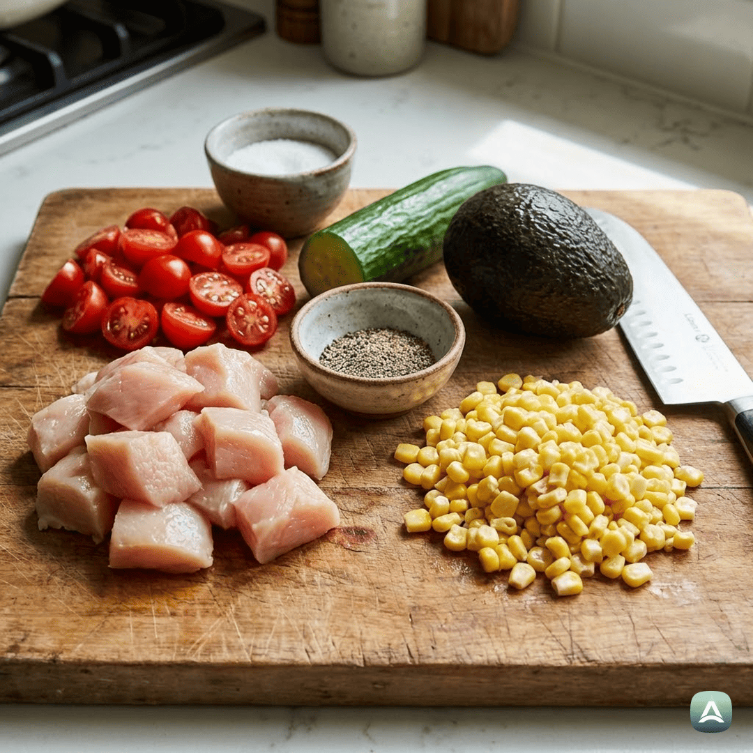 SI_Recipes_OsvežilnaPiščančjaSkledaZAvokadom,KoruzoInLimetinimPrelivom_3