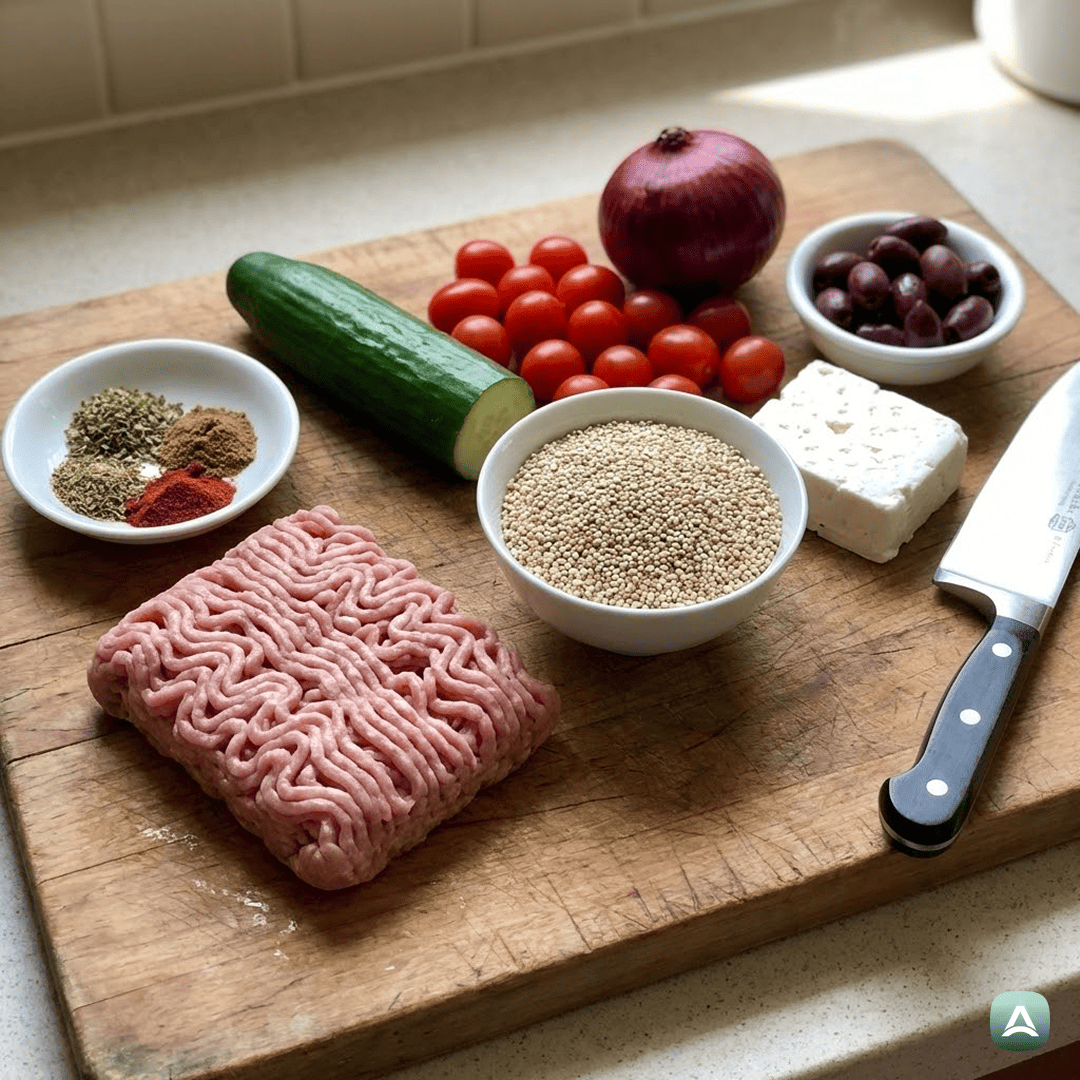 SI_Recipes_SredozemskaSkledaSPuranjimiGyrosPolpeti,KvinojoInDomačimTzatzikijem_3