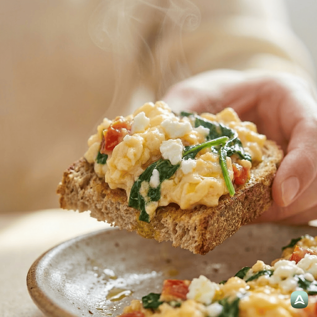 SI_Recipes_KremnaGrškaUmešanaJajcaSSvežimParadižnikom,ŠpinačoInFetaSirom_2