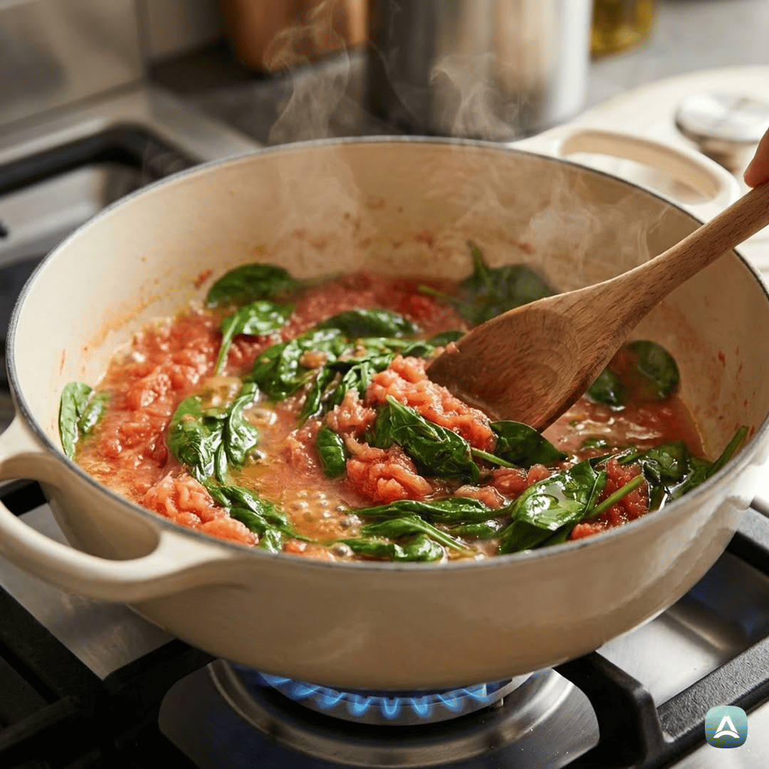 SI_Recipes_KremnaGrškaUmešanaJajcaSSvežimParadižnikom,ŠpinačoInFetaSirom_4