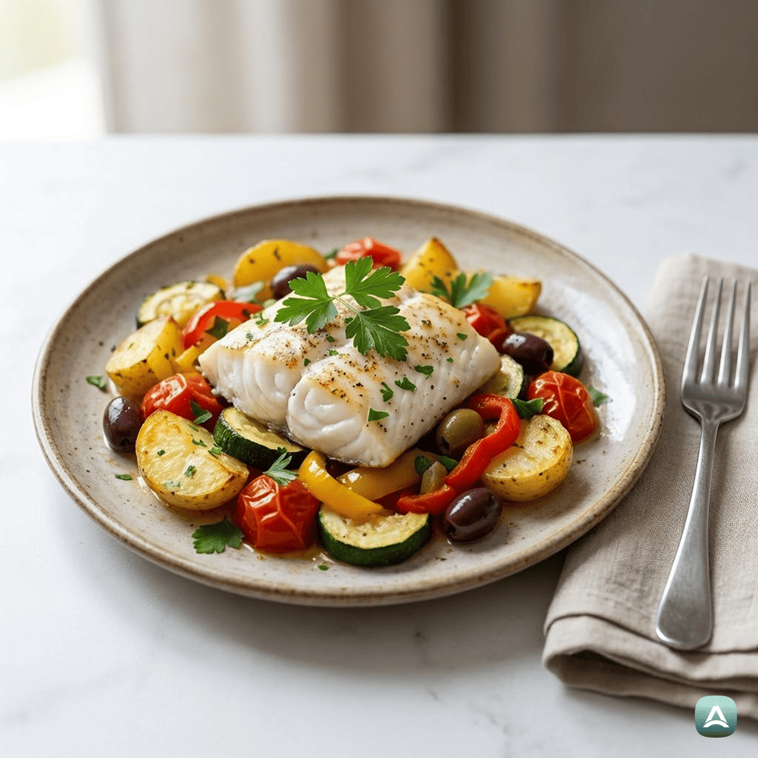 SI_Recipes_SočenRibjiFileZMediteranskoZelenjavoInLimoninimPrelivomIzPečice_1