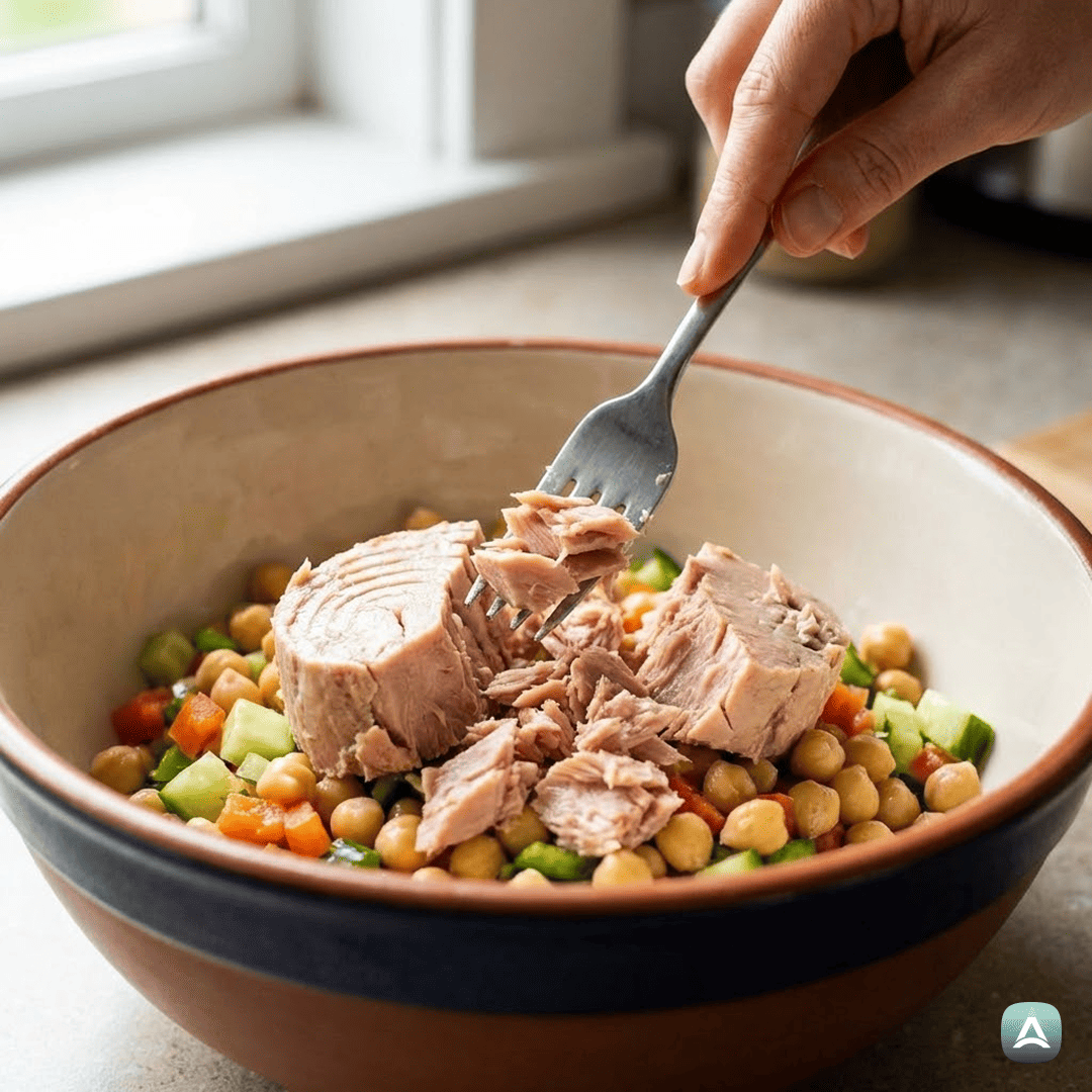 SI_Recipes_OsvežilnaMediteranskaTuninaSolataSČičeriko,OlivamiInLimono_4