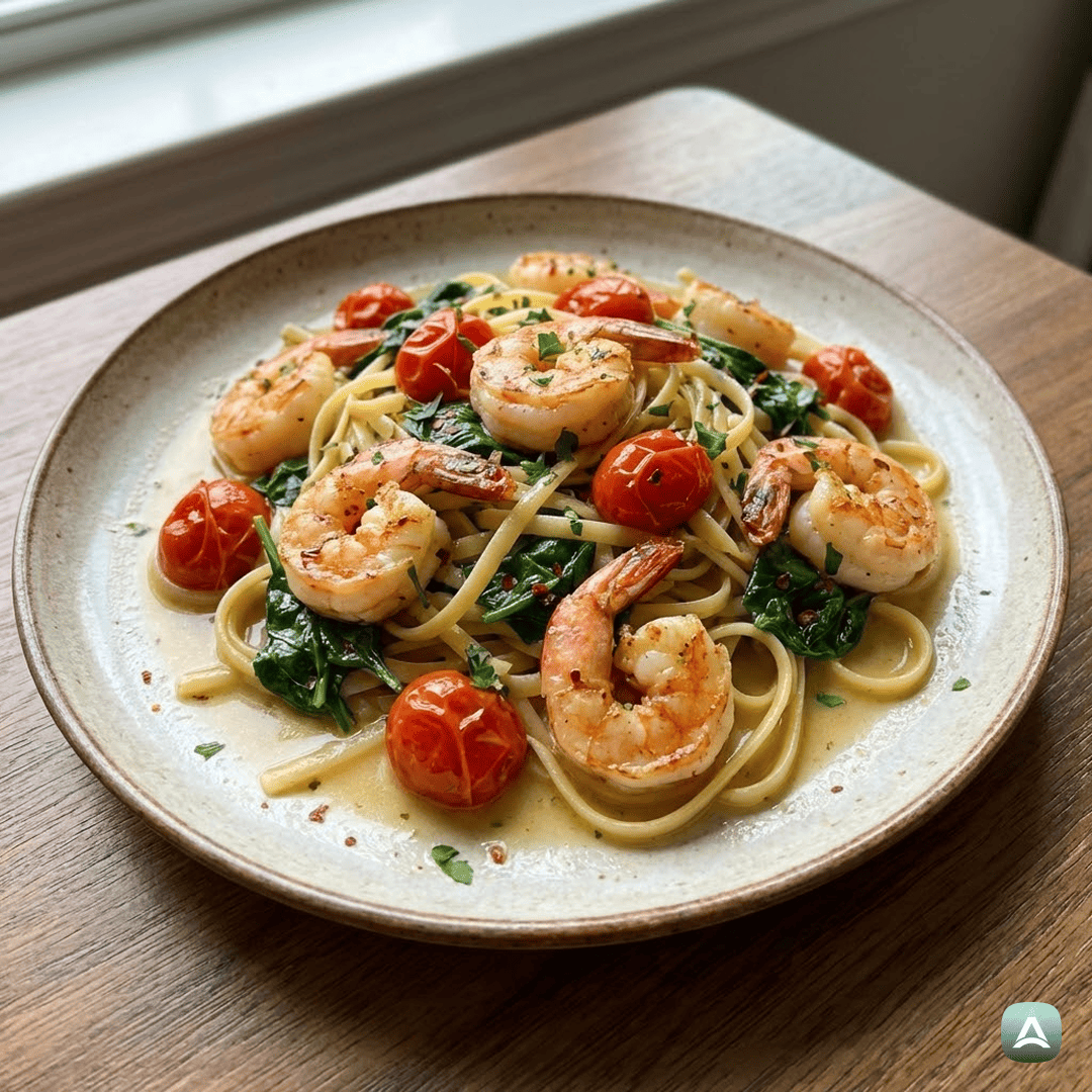 SI_Recipes_TestenineZGamberi,ČešnjevimParadižnikomInMladoŠpinačo_1