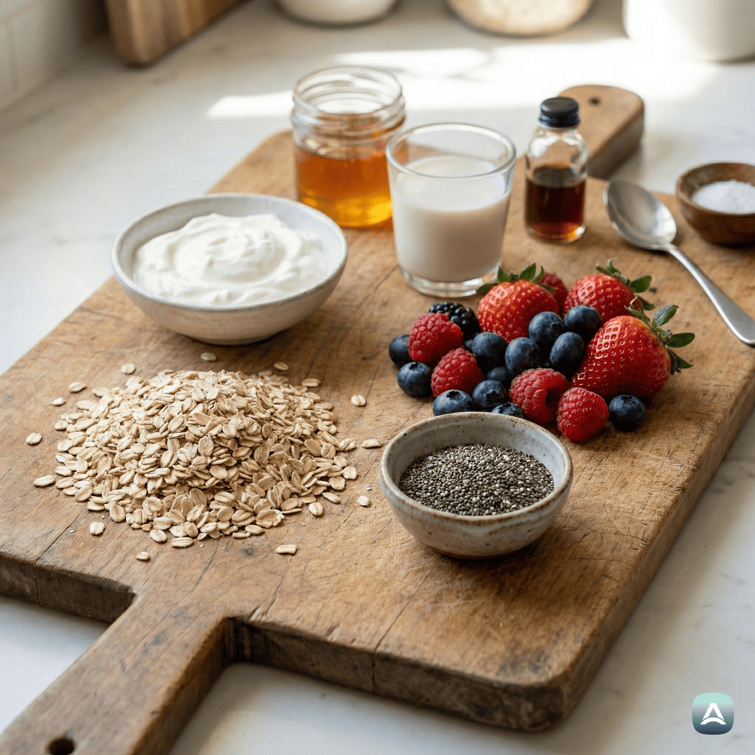 SI_Recipes_OvernightOvseniKosmičiZGrškimJogurtomInSadjem_2