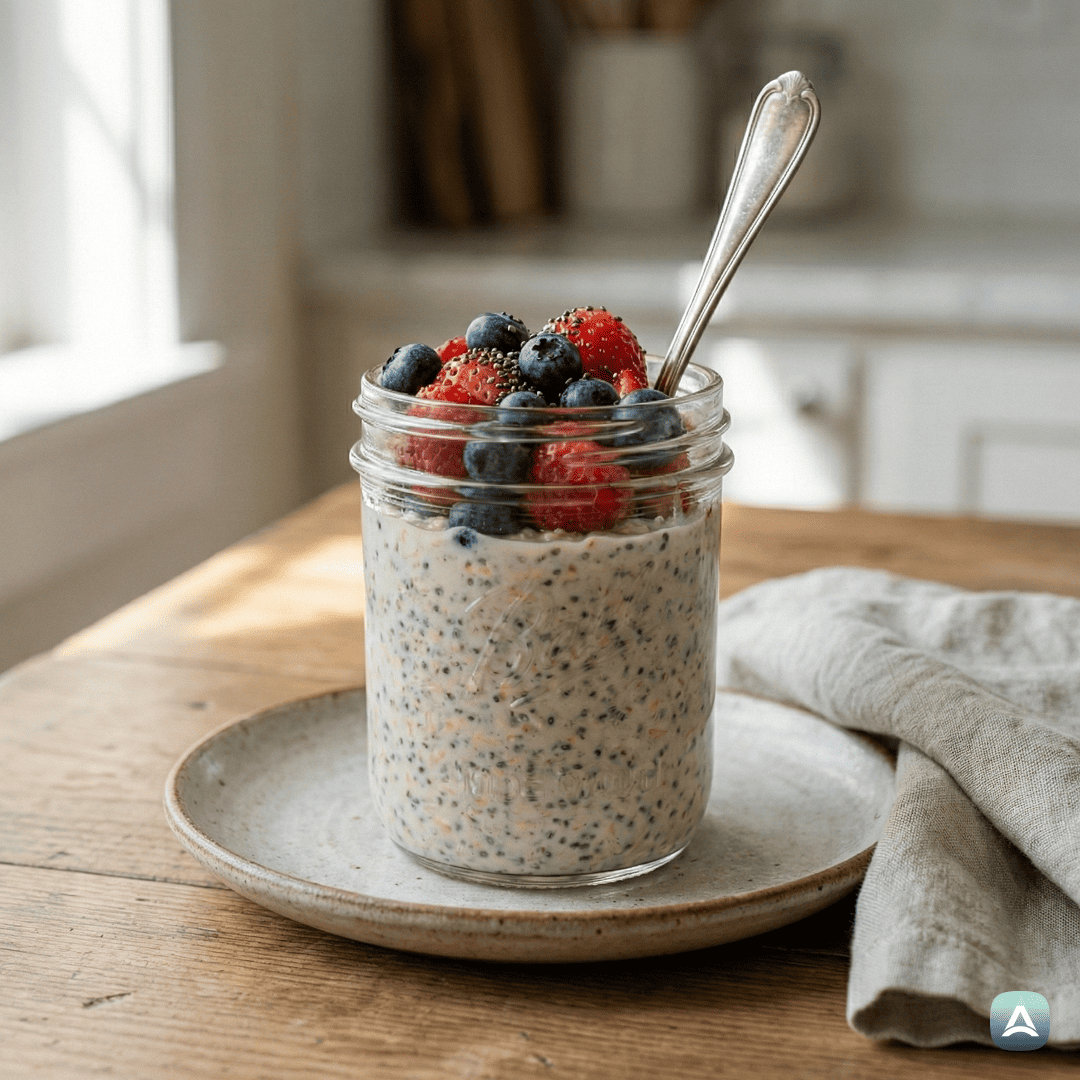 SI_Recipes_OvernightOvseniKosmičiZGrškimJogurtomInSadjem_1