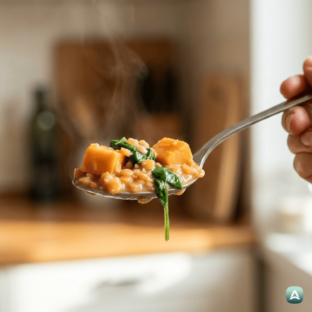 SI_Recipes_LečinaEnolončnicaSSladkimKrompirjemInMladoŠpinačo_2