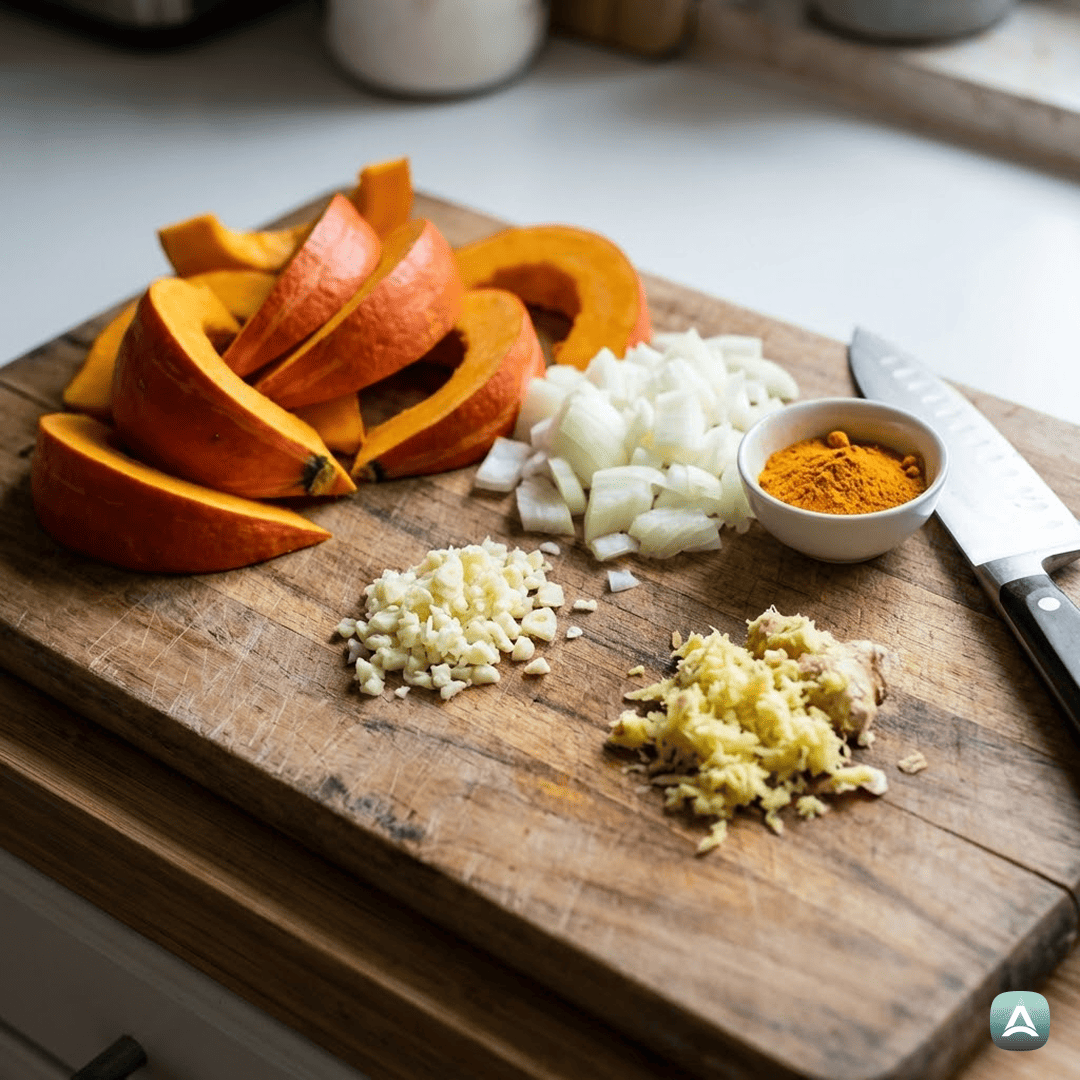 SI_Recipes_PečenaHokaidoBučnaJuhaZIngverjemInKurkumo_3