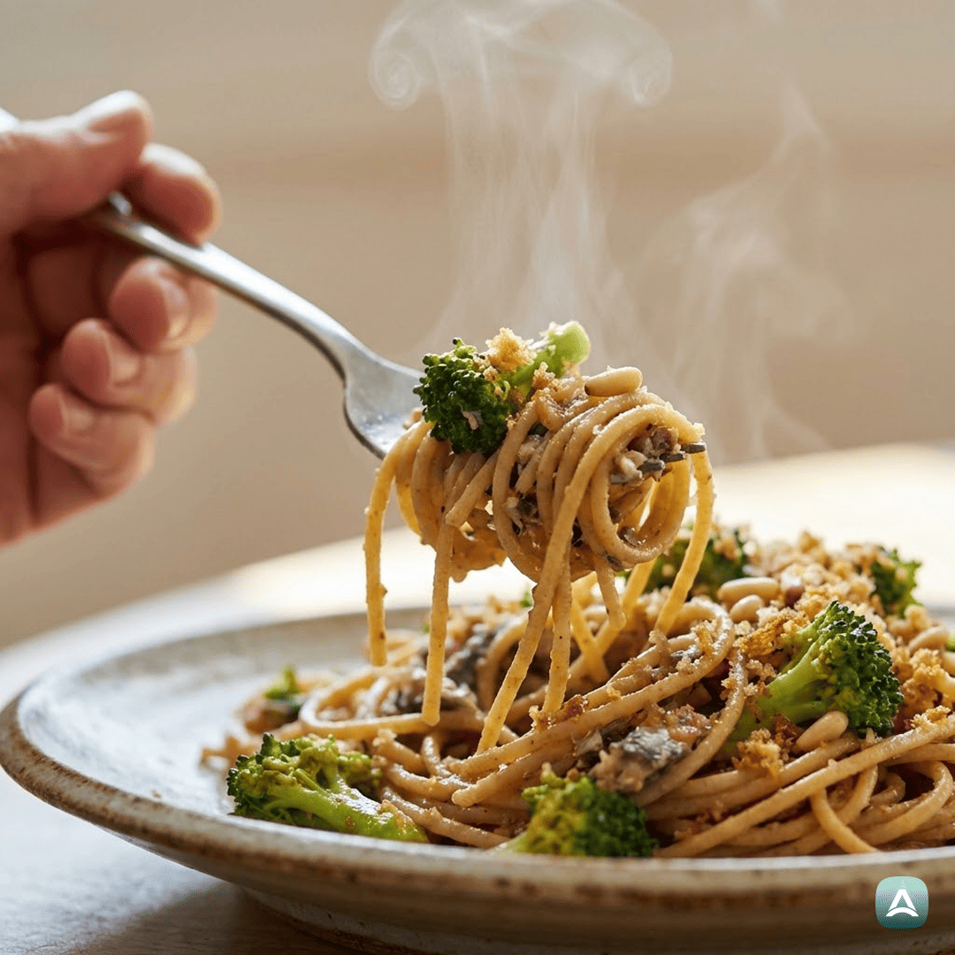 SI_Recipes_PolnozrnateTestenineZBrokolijem,SardelamiInHrustljavimiDrobtinami_2