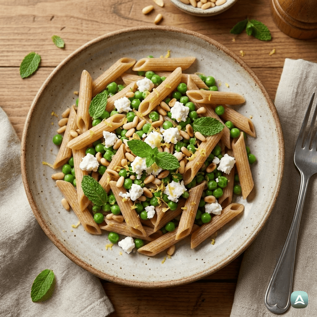 SI_Recipes_PolnozrnateTestenineZMladimGrahom,MetoInKozjimSirom_1