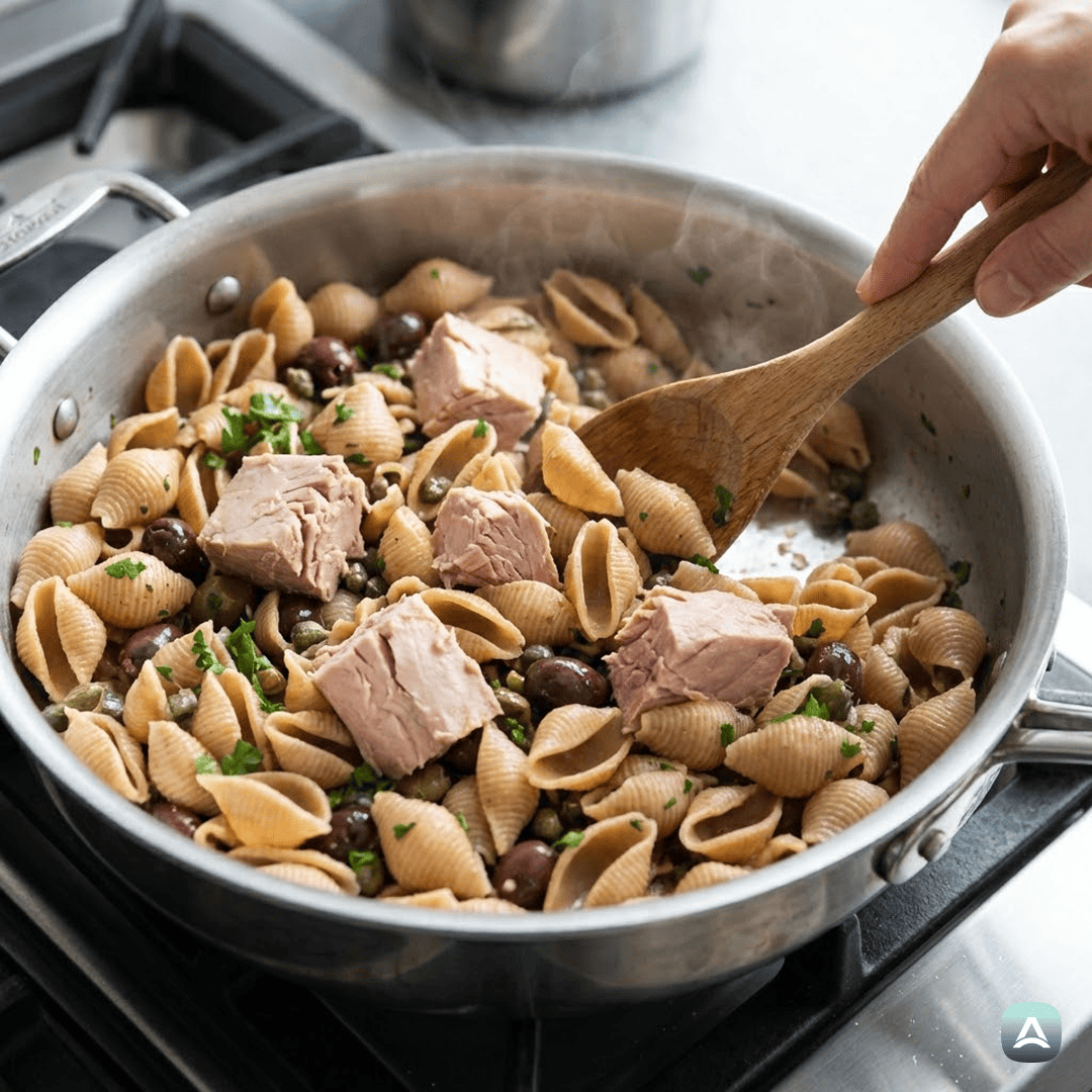 SI_Recipes_PolnozrnateŠkoljkeSTuno,KapramiInČrnimiOlivamiVLimoniniOmaki_5