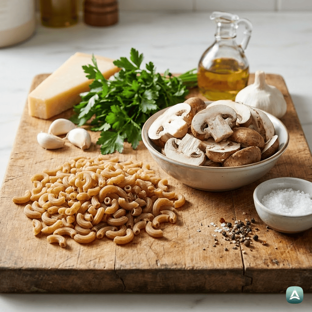 SI_Recipes_PolnozrnatiMakaroniZGobovoOmakoInSvežimPeteršiljem_3