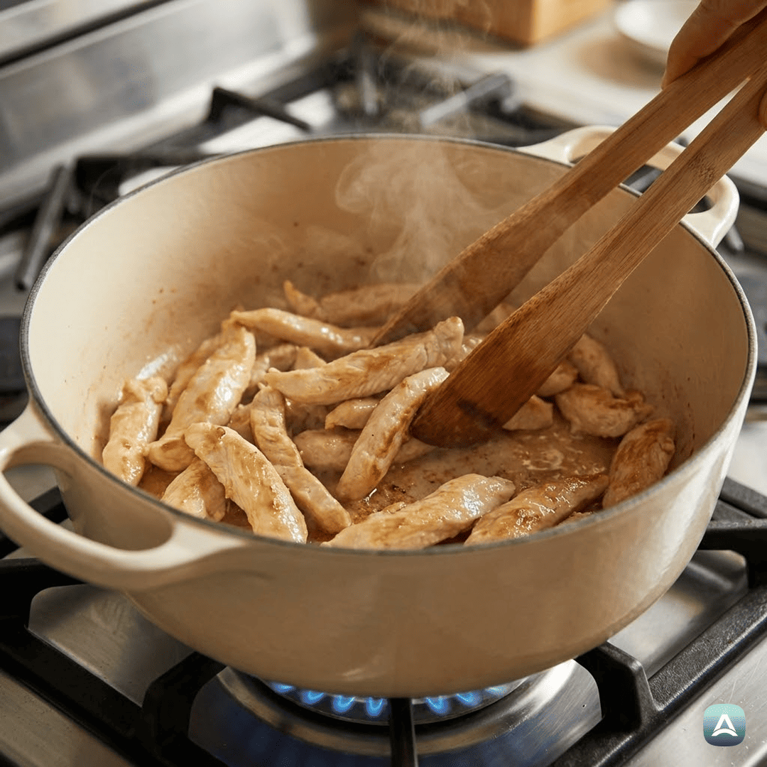 SI_Recipes_RiževiRezanciSPiščancemVKremnemArašidovemPrelivuInSHrustljavoZelenjavo_4