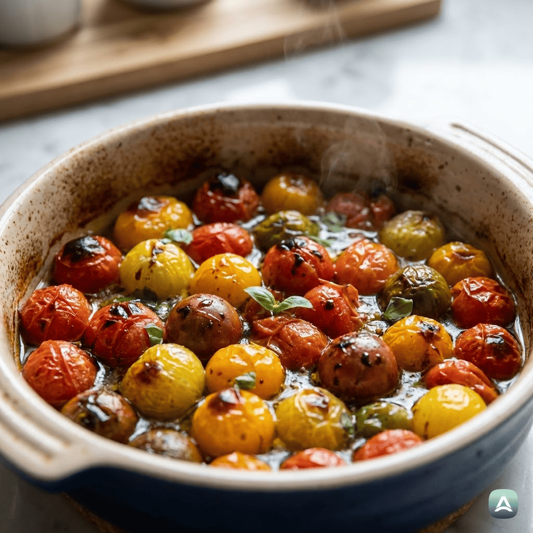 SI_Recipes_KremnaRižotaSPečenimiČešnjevimiParadižniki,SvežoBazilikoInBurato_4