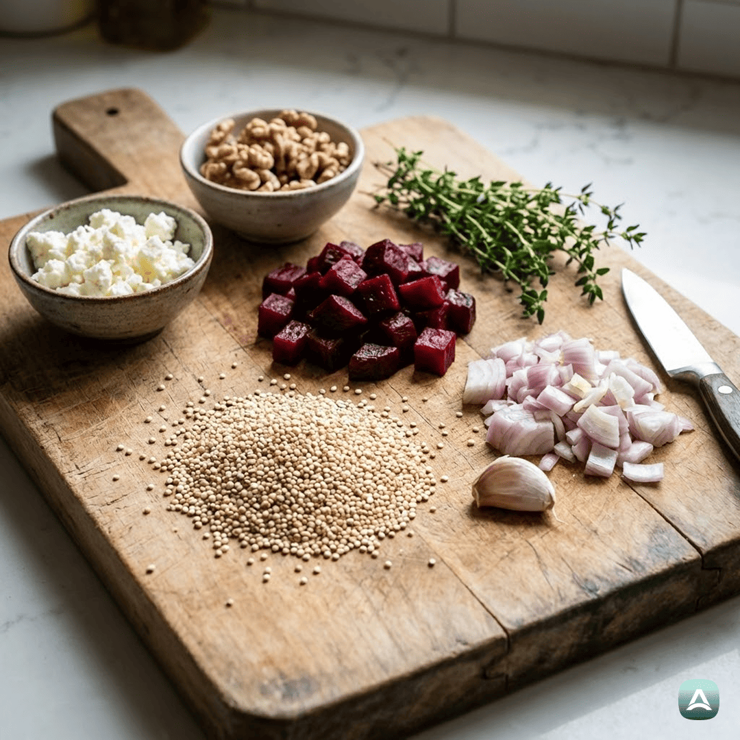 SI_Recipes_BeljakovinskaKvinojinaRižotaSPečenoRdečoPeso,FetoInOrehi_3