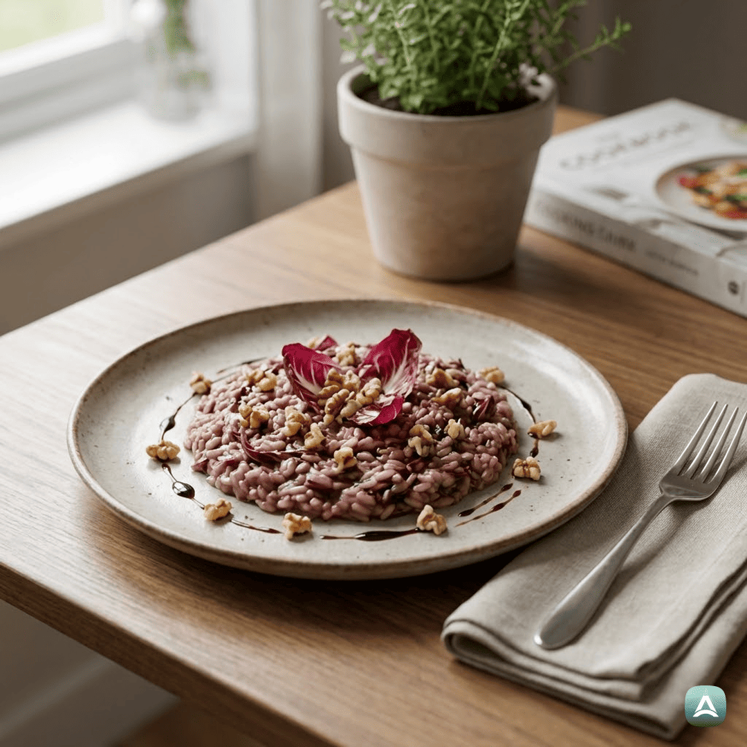 SI_Recipes_RižotaSTreviškimRadičem,RdečimVinomInHrustljavimiOrehi_1