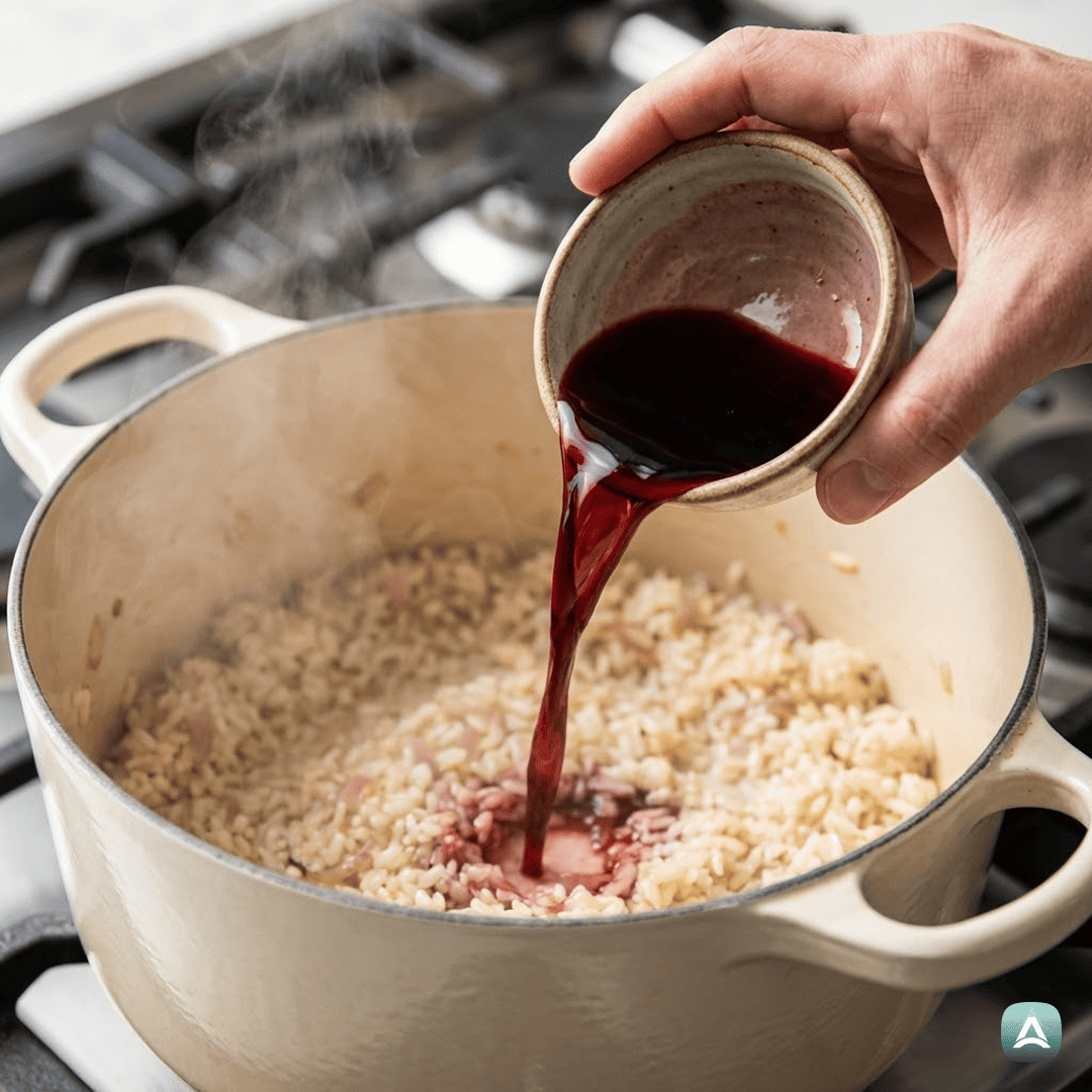 SI_Recipes_RižotaSTreviškimRadičem,RdečimVinomInHrustljavimiOrehi_5