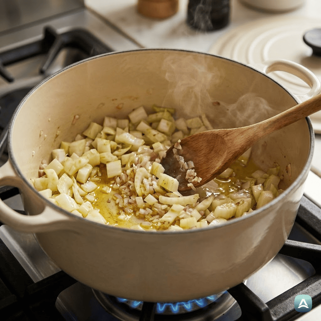 SI_Recipes_KremnaRižotaSKoromačem,PrekajenoPostrvjoInSvežimKoprom_4