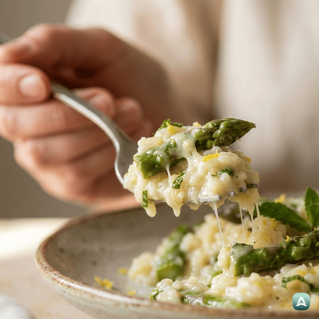 SI_Recipes_PopolnaKremnaRižotaZMladimiŠparglji,LimonoInSvežoMeto_2