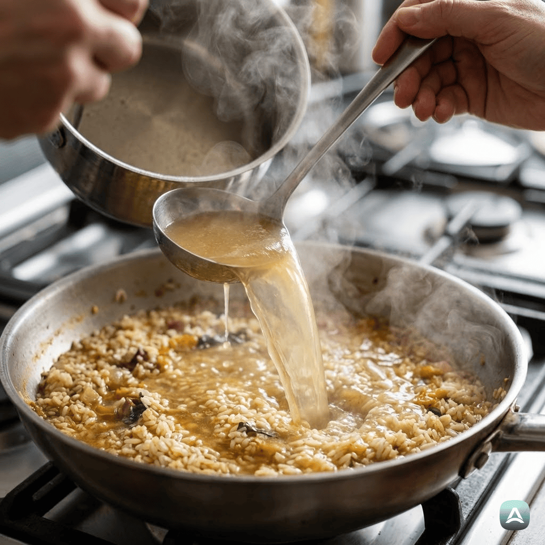 SI_Recipes_VrhunskaKremnaRižotaSPiščancem,MladimGrahomInSvežimTimijanom_5