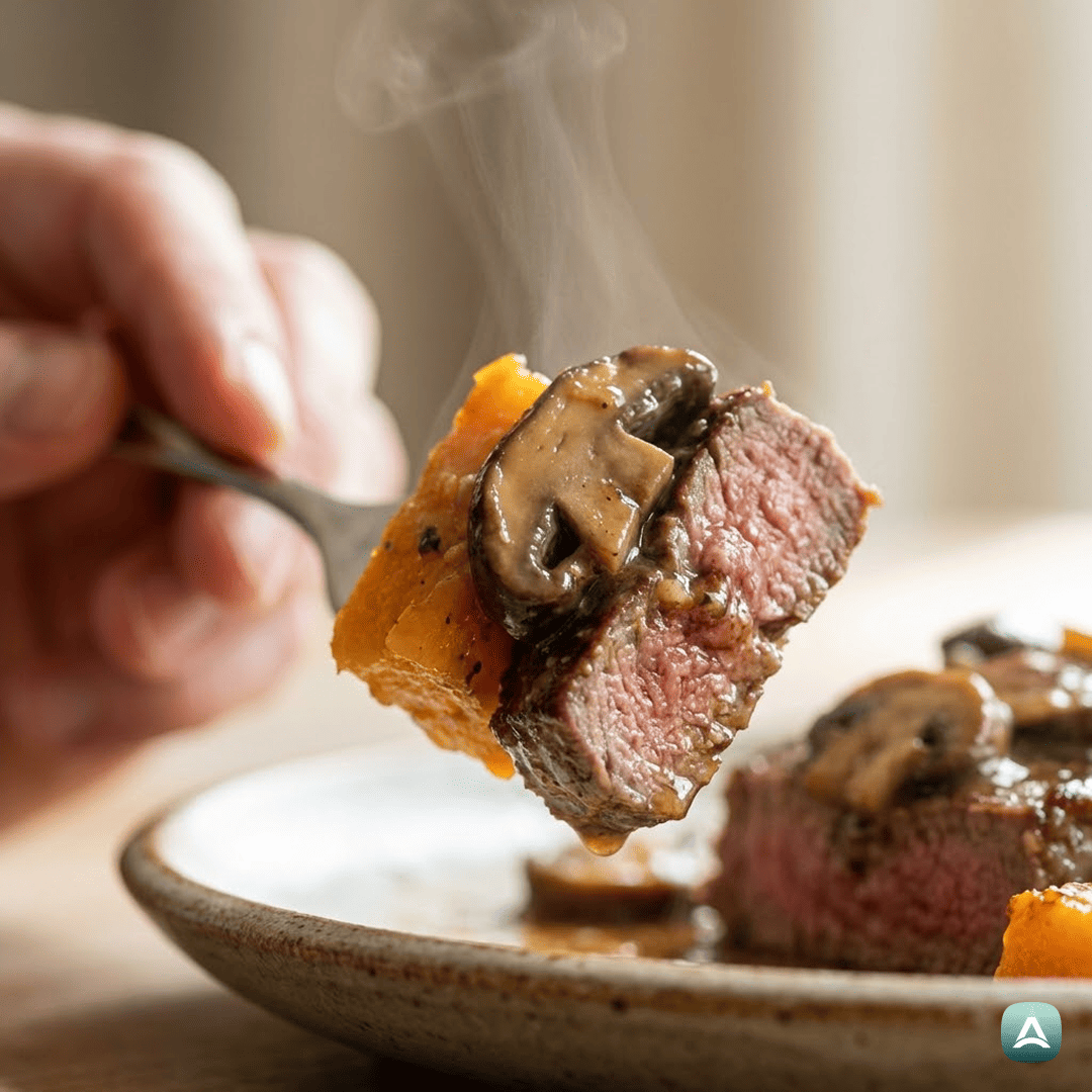 SI_Recipes_GovejiZrezkiZDivjimiJurčkiInPečenoMaslenoBučo_2