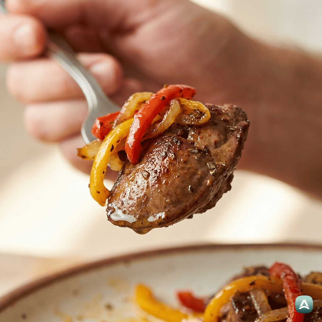 SI_Recipes_SočnaPraženaPiščančjaJetrcaZBarvitoPaprikoInČebulo_2