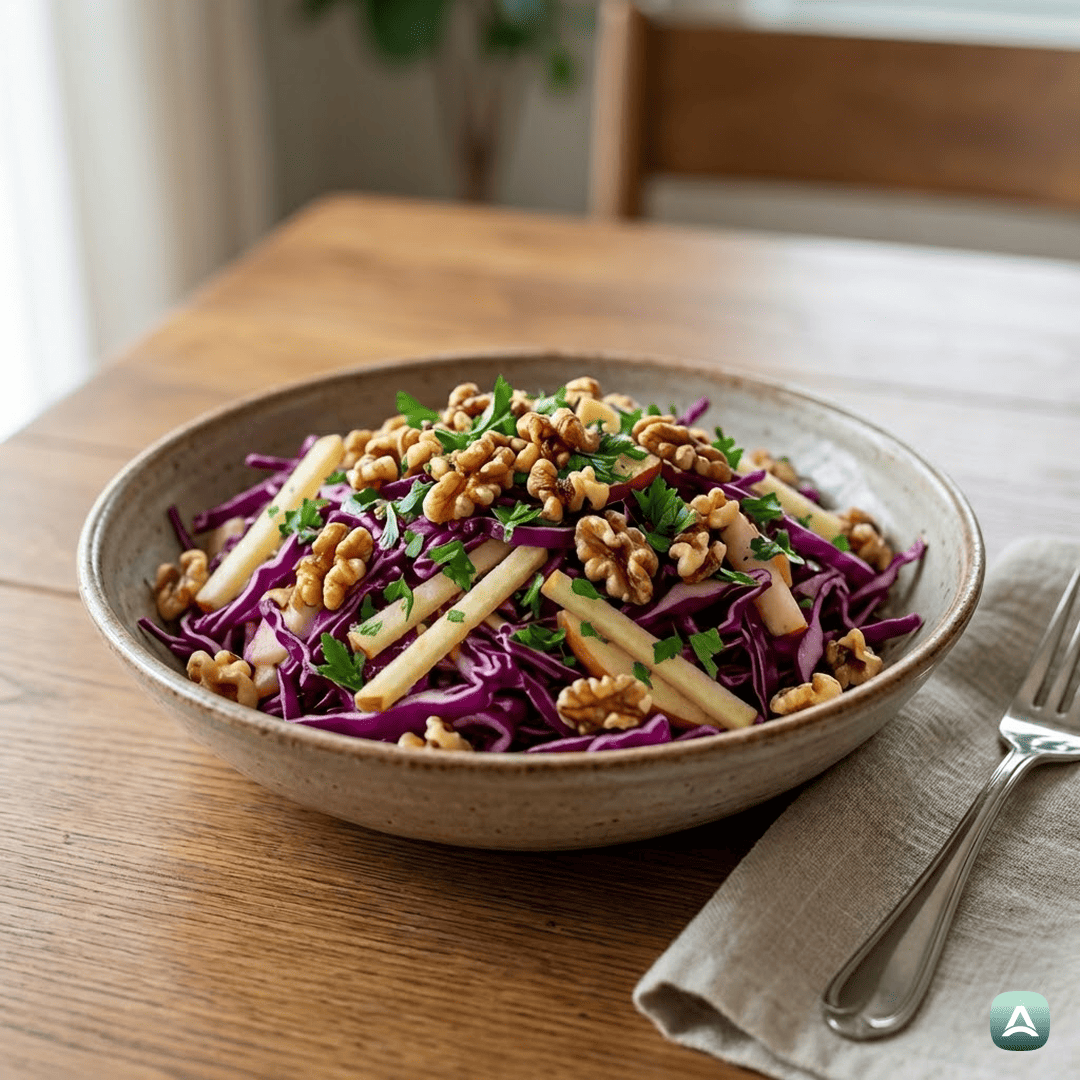 SI_Recipes_HrustljavaSolataZRdečimZeljem,JabolkomInOrehi_1