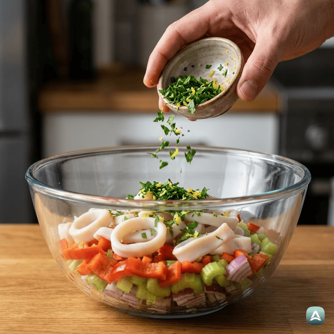 SI_Recipes_OsvežilnaMediteranskaSolataZLignjiInHrustljavoZelenjavo_5