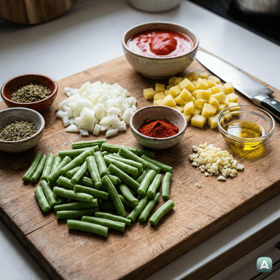 SI_Recipes_StročjiFižolVOmakiSParadižnikomInŠetrajem_2