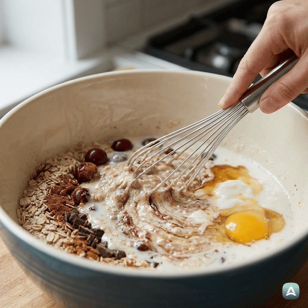 SI_Recipes_PečenaOvsenaKašaZVišnjamiInKoščkiTemneČokolade_4