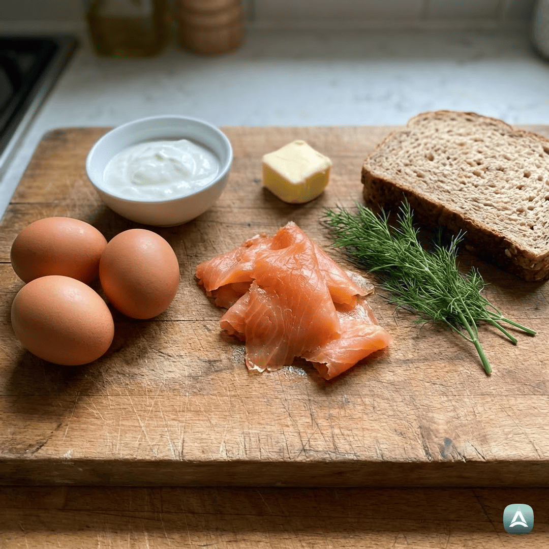 SI_Recipes_KremnaUmešanaJajcaSPrekajenimLososomInSvežimKoprom_3