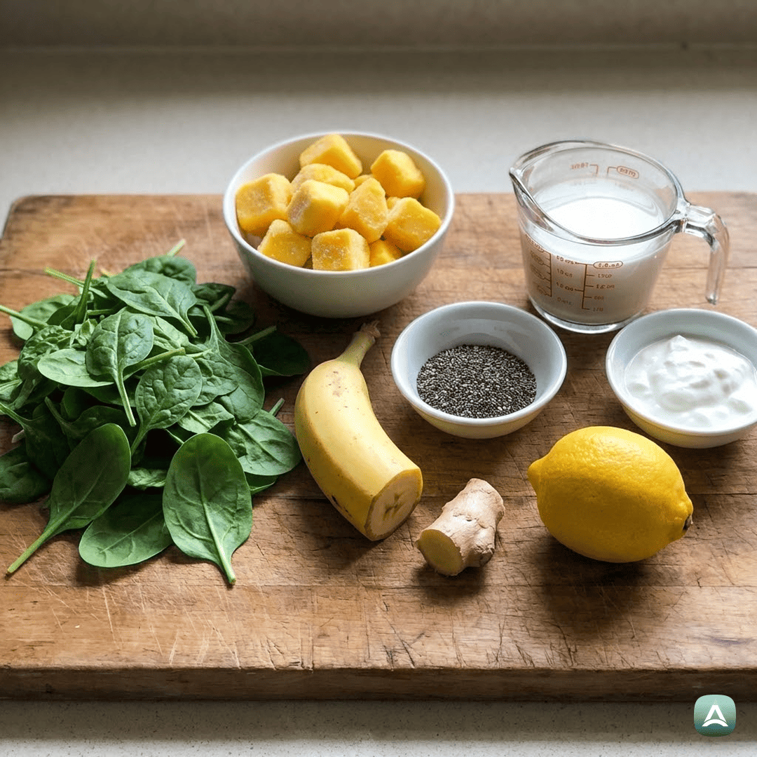 SI_Recipes_OsvežilenZeleniSmutiSŠpinačo,MangomInChiaSemeni_3