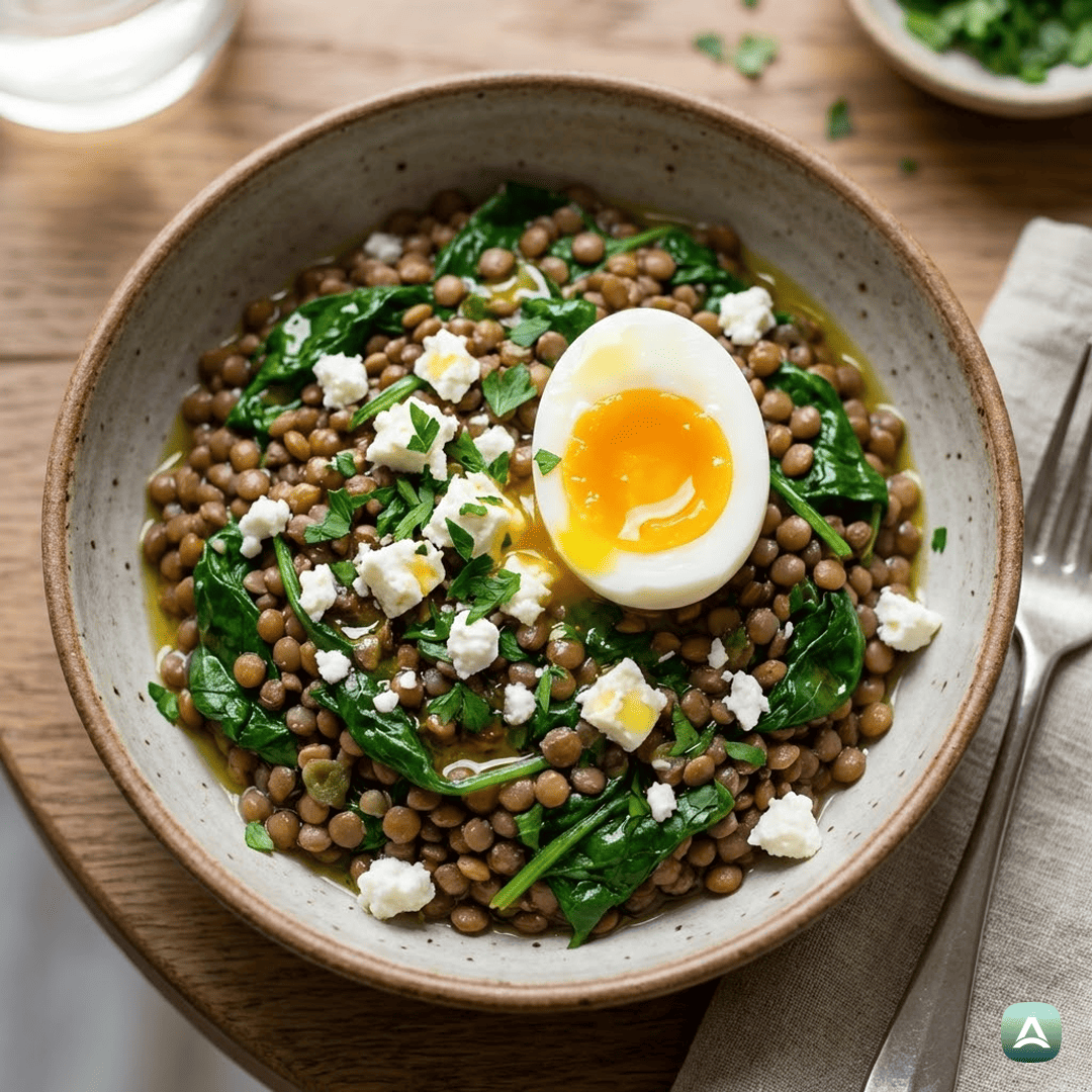 SI_Recipes_HranljivaMediteranskaSkledaZLečo,MladoŠpinačoInJajci_1