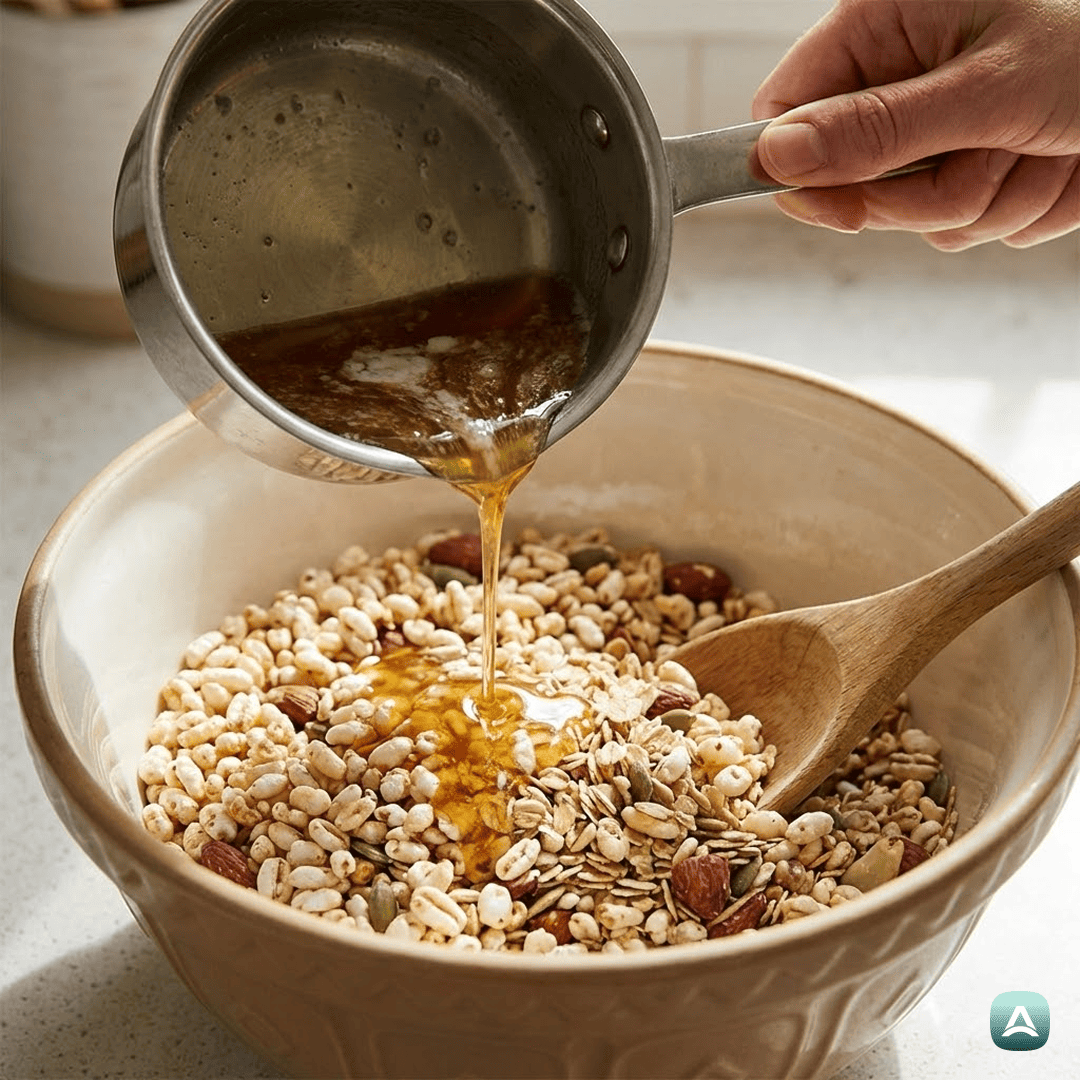 SI_Recipes_HrustljavaDomačaGranolaIzEkspandiranegaRižaZMandljiInSemeni_4