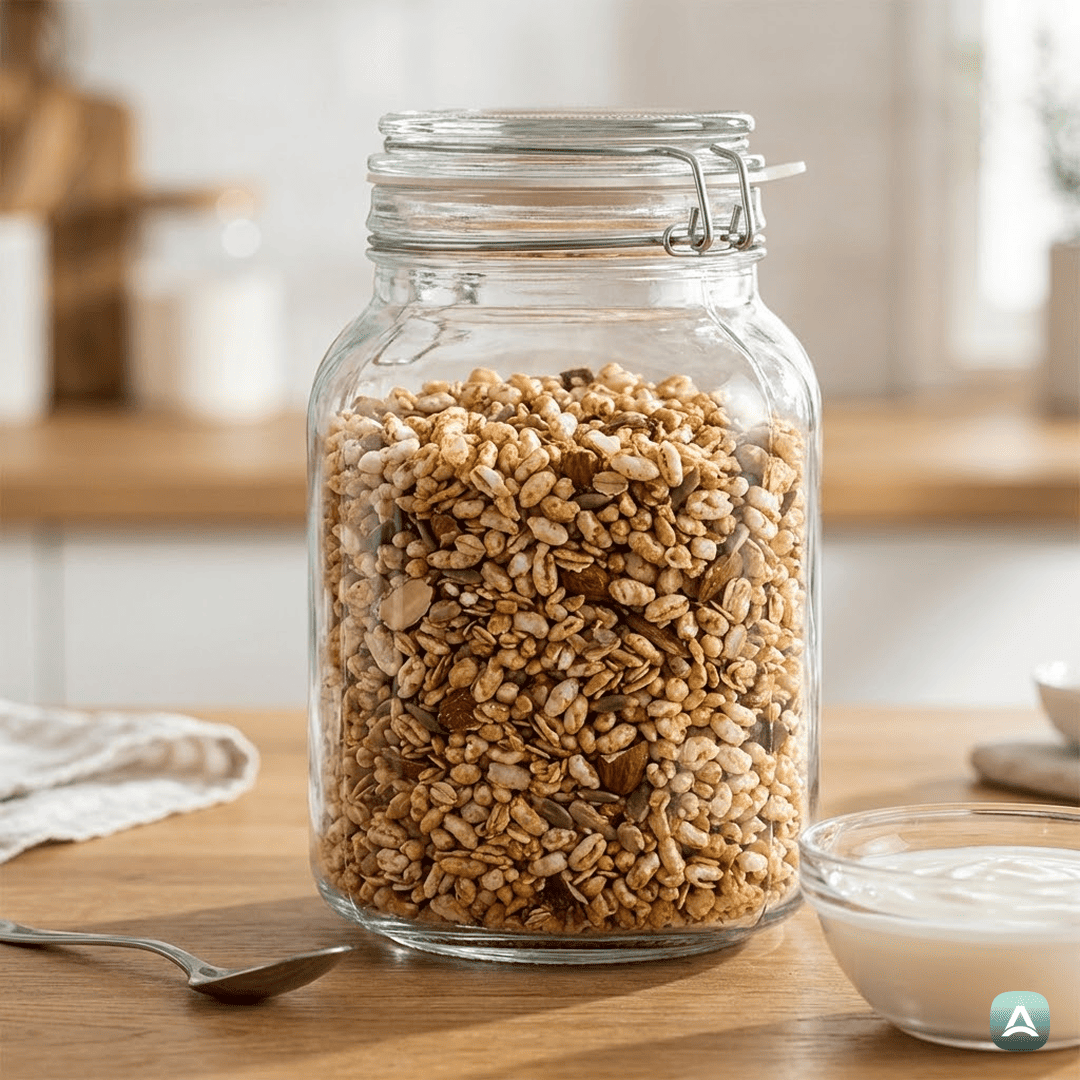 SI_Recipes_HrustljavaDomačaGranolaIzEkspandiranegaRižaZMandljiInSemeni_6