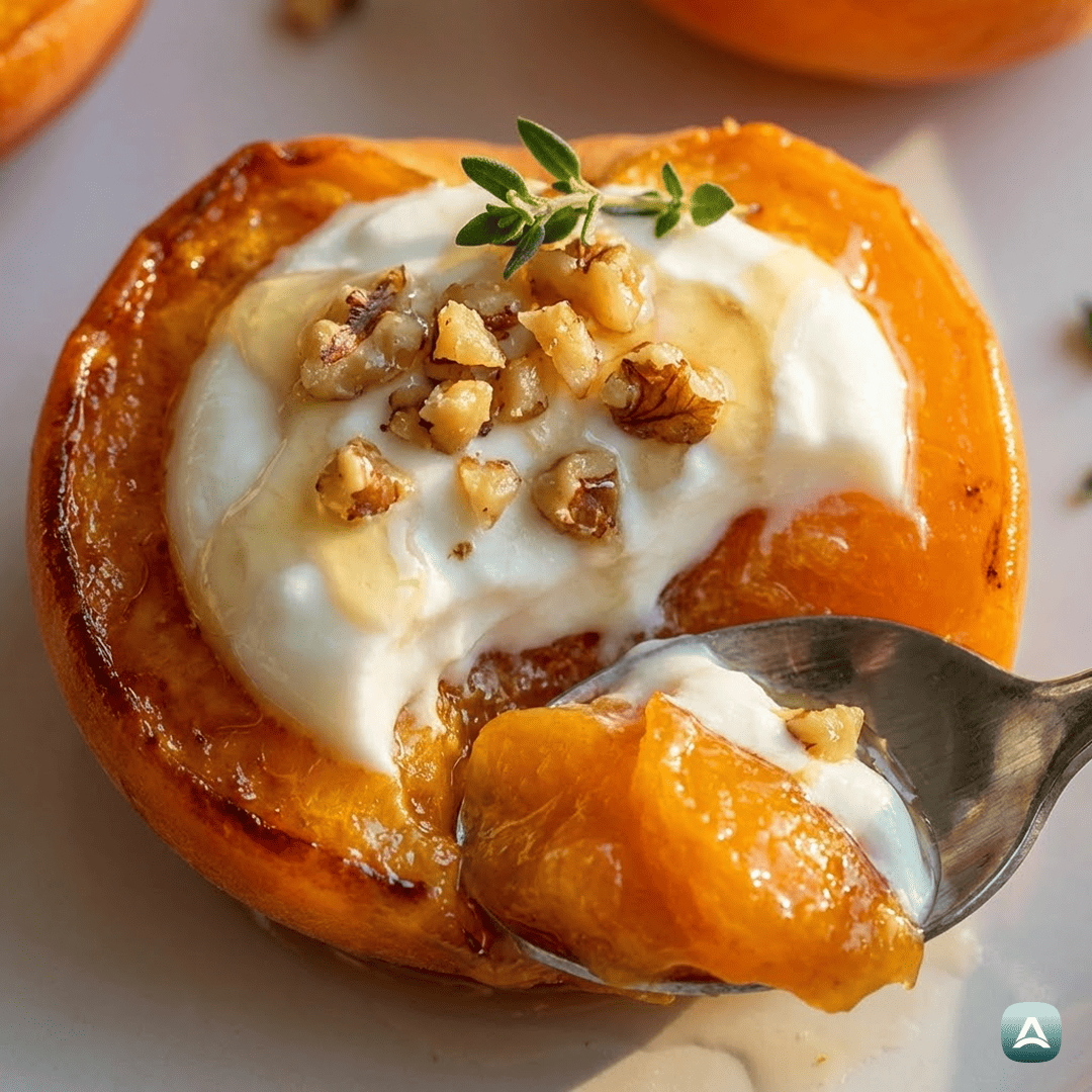 SI_Recipes_KarameliziranePečeneMareliceZGrškimJogurtomInHrustljavimiOrehi_2