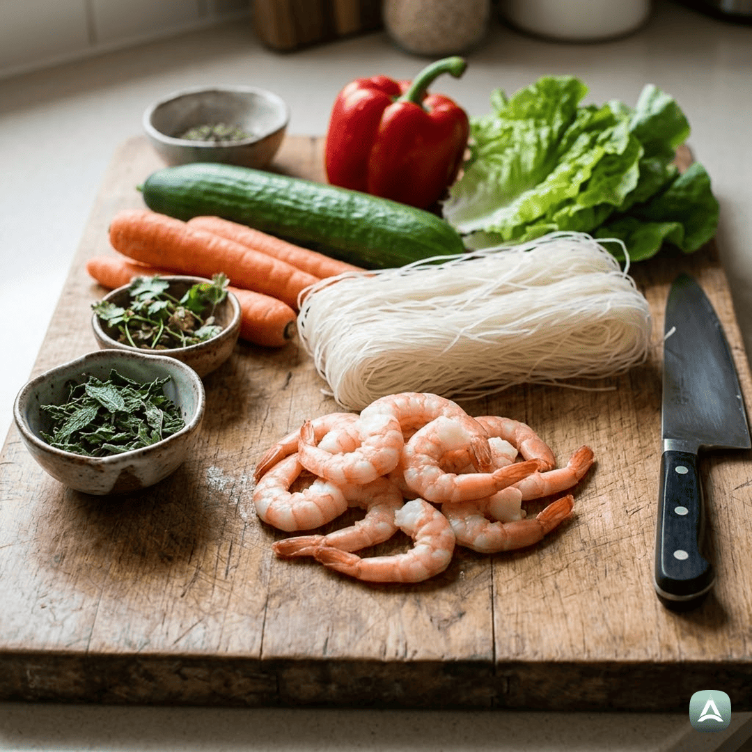 SI_Recipes_SvežiVietnamskiZvitkiSKozicamiInKremnoArašidovoOmako_3