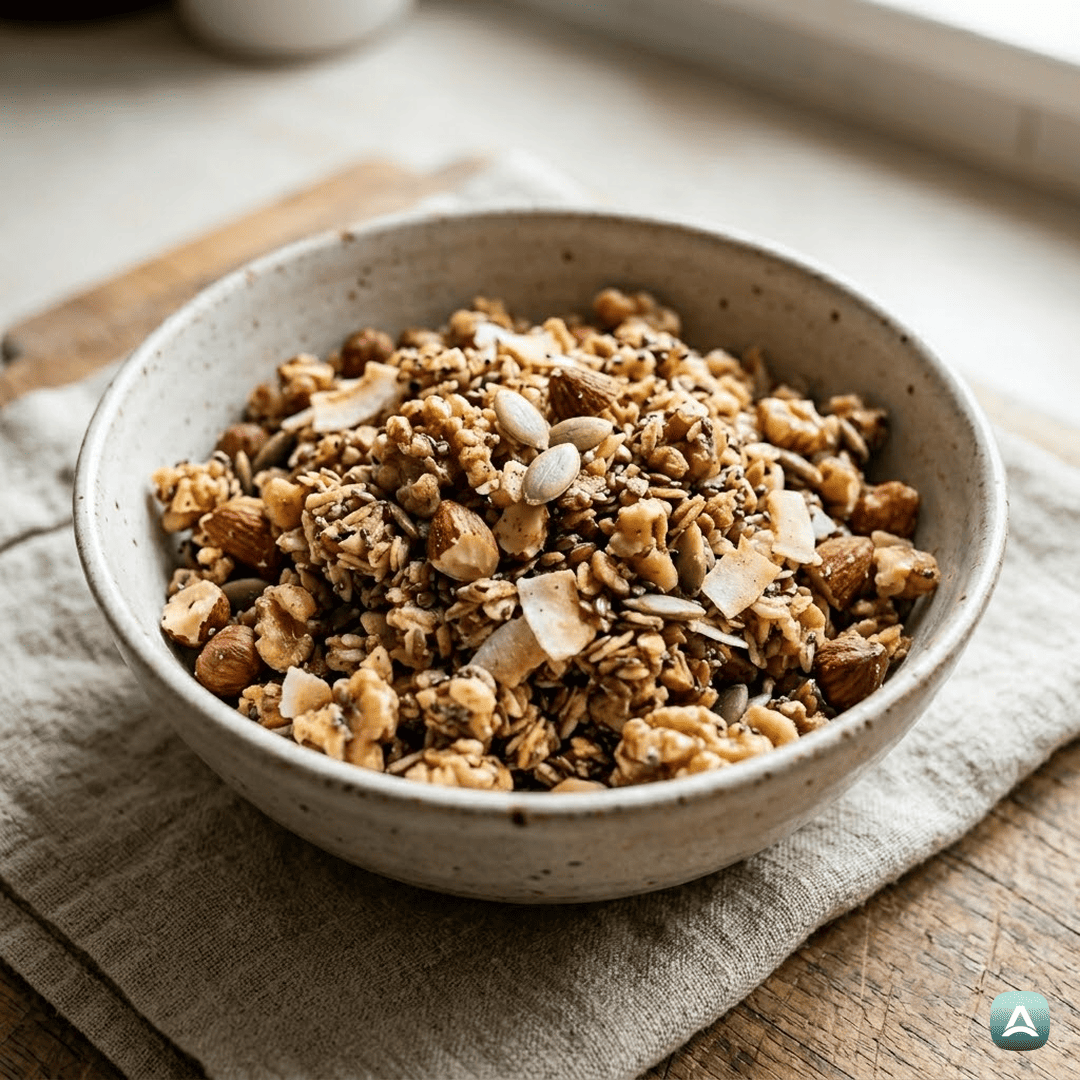 SI_Recipes_HrustljavaDomačaKetoGranolaZOreščkiInCimetom_1