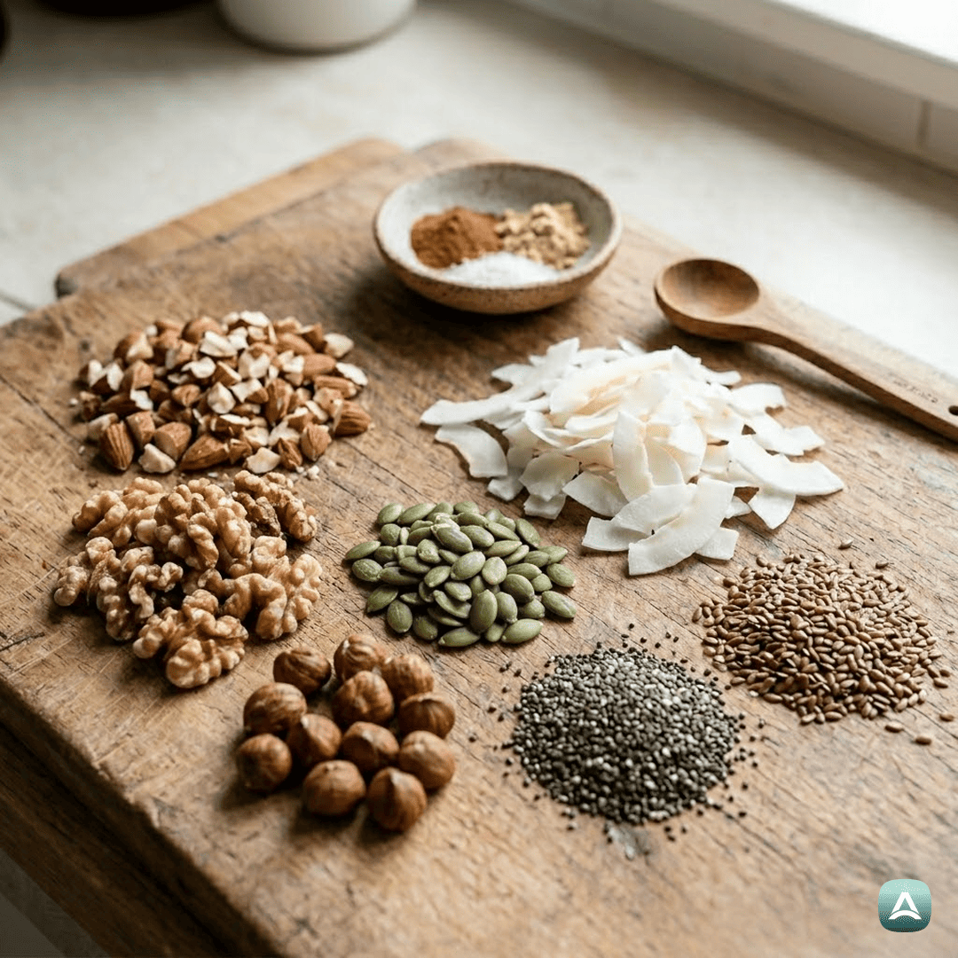 SI_Recipes_HrustljavaDomačaKetoGranolaZOreščkiInCimetom_3