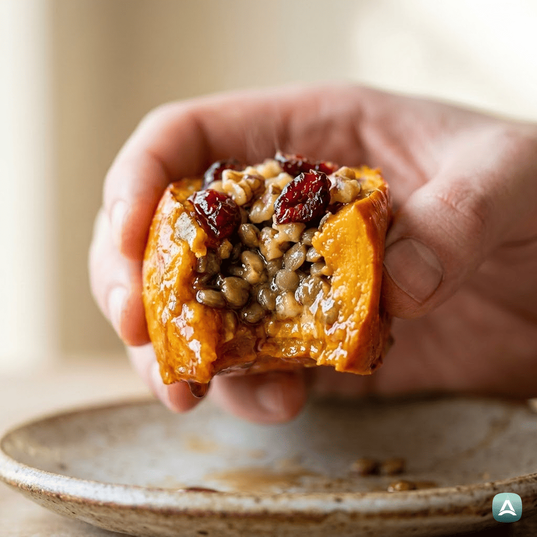 SI_Recipes_ZeliščnaPolnjenaHokaidoBučaZLečo,OrehiInBrusnicami_2