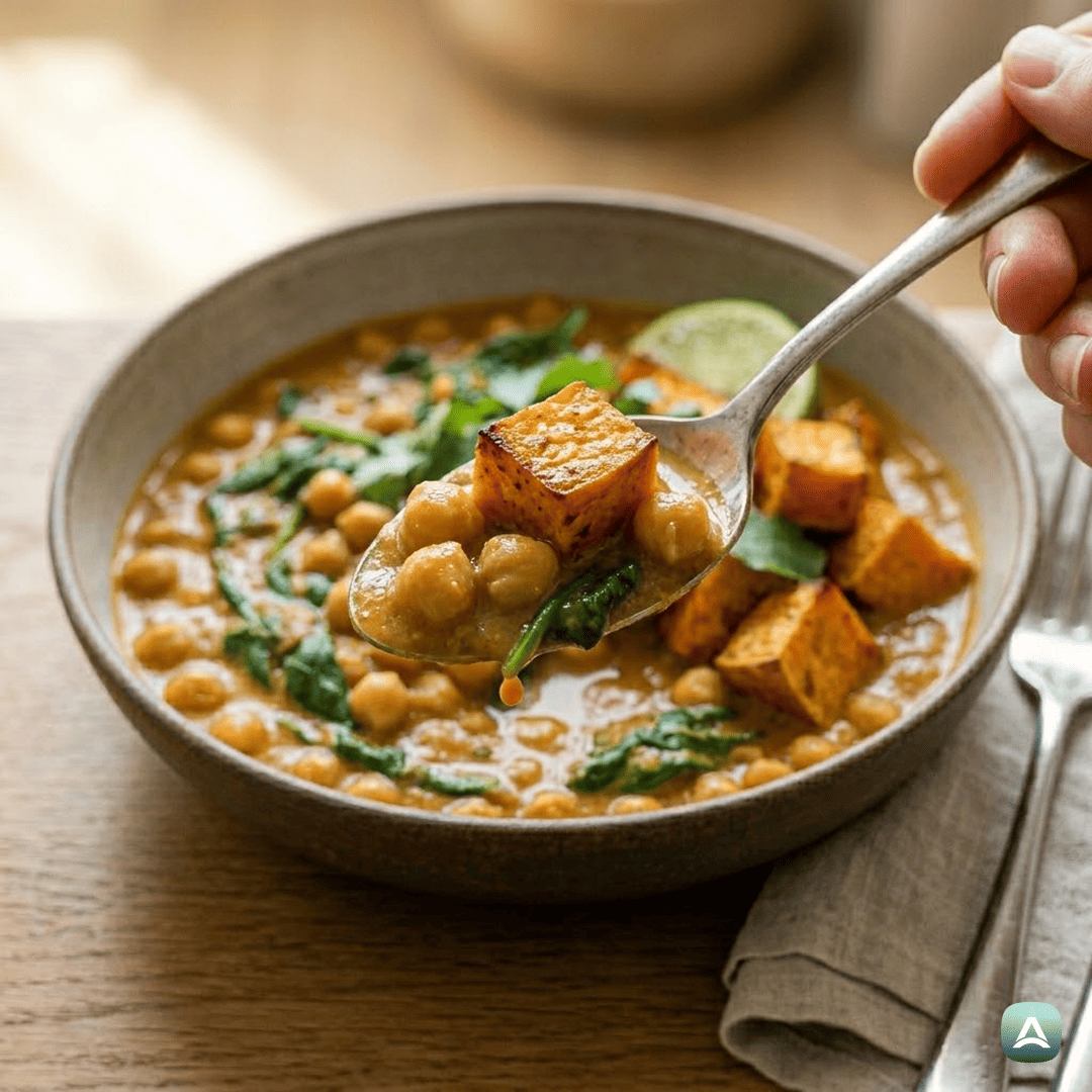 SI_Recipes_KremniCurrySČičerikoInHrustljavimPečenimSladkimKrompirjem_2