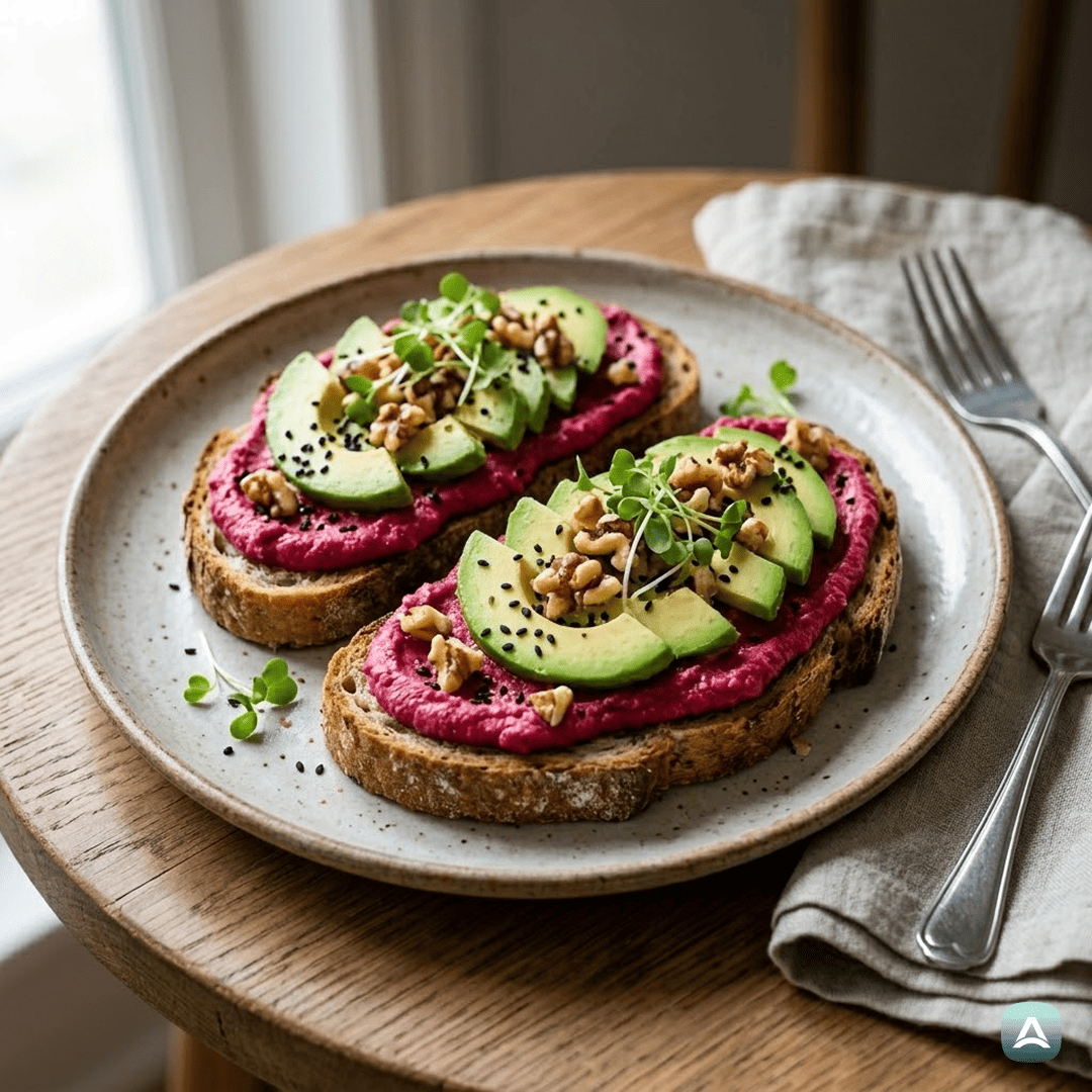 SI_Recipes_ToastSHumusomIzRdečePeseInHrustljavimiOrehi_1