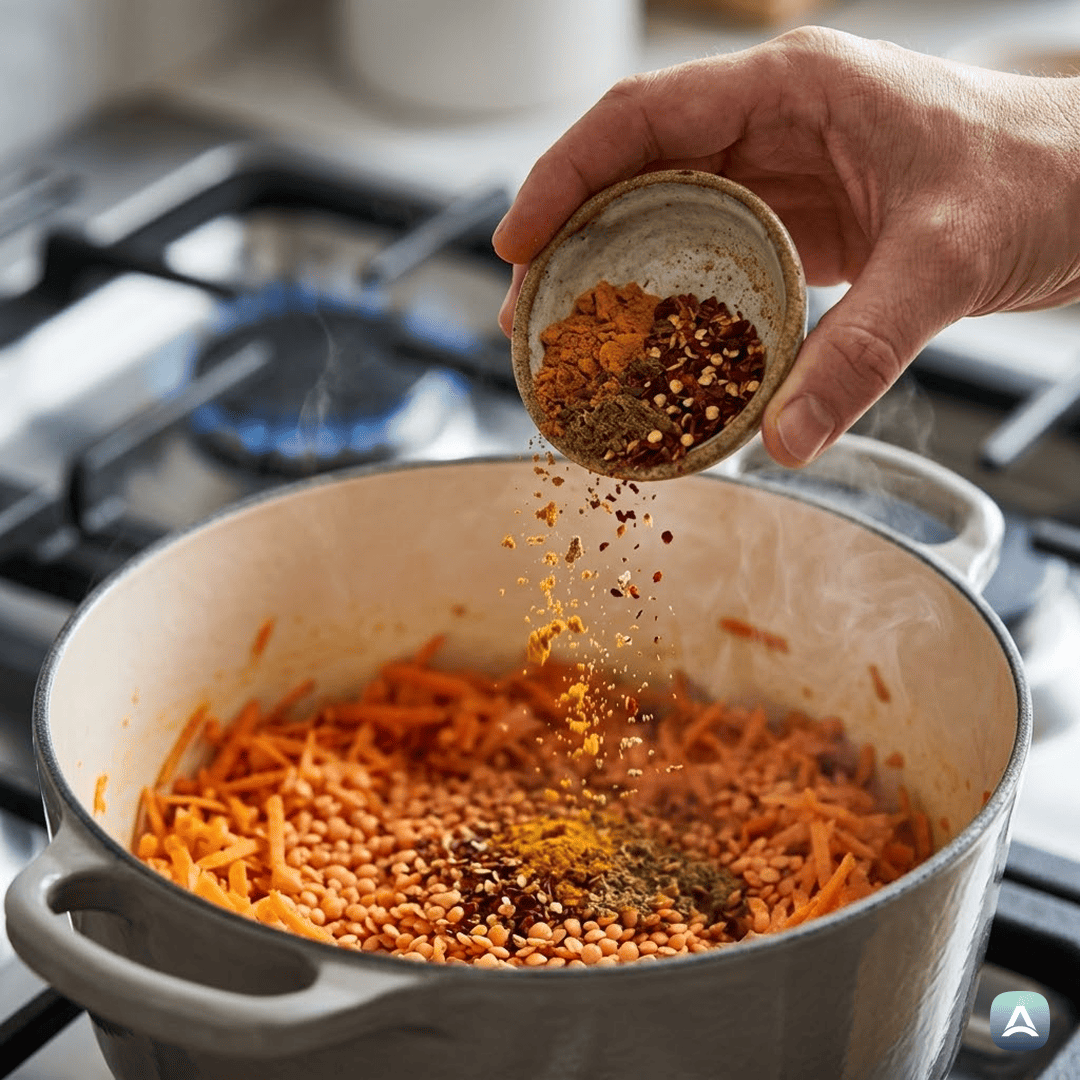 SI_Recipes_KorenčkovCurryZRdečoLečoInKokosovimMlekom_4