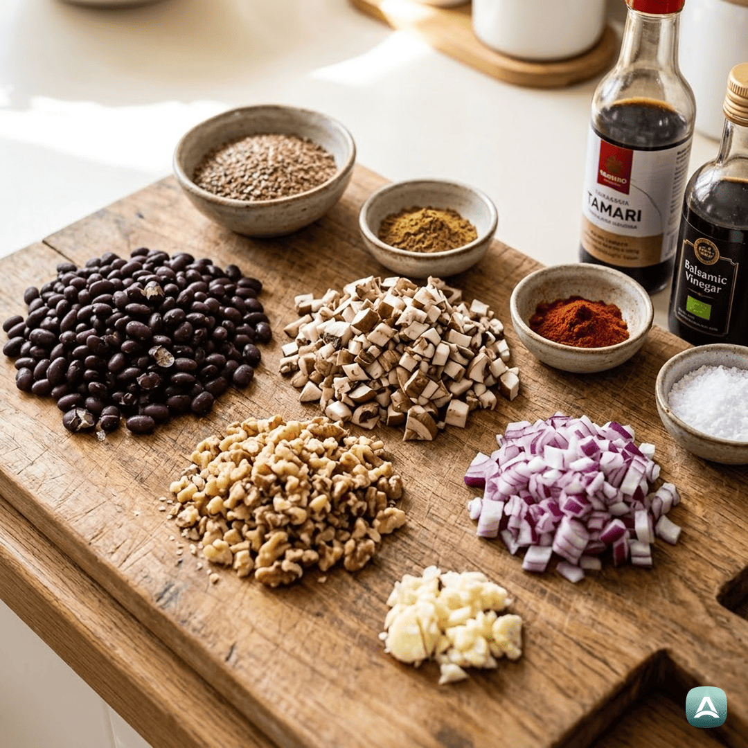 SI_Recipes_NajboljšiVeganskiBurgerSČrnimFižolom,GobamiInOrehi_3