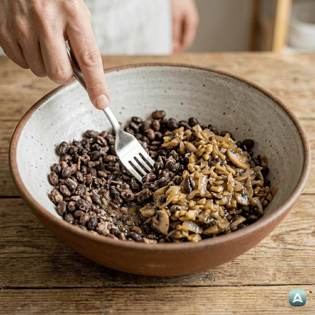 SI_Recipes_NajboljšiVeganskiBurgerSČrnimFižolom,GobamiInOrehi_5